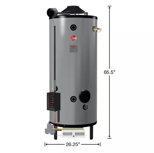 Rheem Commercial Universal Heavy Duty 75 Gal. 125K BTU ,Natural Gas Tank Water Heater